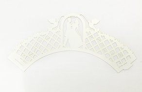 HUAL Cupcake Wrappers 50 Filigree Artistic Bake Cake Paper Cups Marry Lace Laser Cut Liner Baking Cup Muffin Case... N4