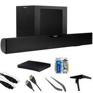 Klipsch Bluetooth Soundbar With Wireless Subwoofer (R-10B) Blu-ray Player, 6ft Audio Cable, TV/LCD Screen Cleaning...
