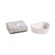 White Bungalow Heart Mini Cake Pan - Oven Safe By Rosanna