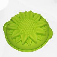 X-Haibei Sunflower Round Jello Cake Mousse Pan Pizza Gelatin Baking Silicone Mold N2