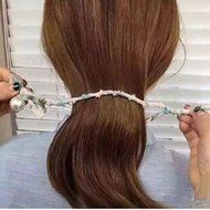 Yaheeda 3pcs Hair Curler Accessory Styling Tool,Magic Hair Styling Styler Twist Ring Shaper Braid Ponytail Stick... N5
