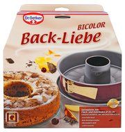 Dr.Oetker Spring form &quot;Back-Liebe&quot; With Flat-And Tubular Base, O10.24&quot;, Red-Silver