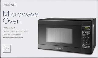 Insignia&trade; - 0.7 Cu. Ft. Compact Microwave - Black N3