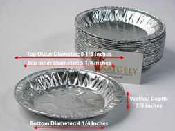 Katgely 10 Inch Deep Aluminum Pie Pan (Pack of 20) N5