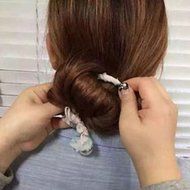Yaheeda 3pcs Hair Curler Accessory Styling Tool,Magic Hair Styling Styler Twist Ring Shaper Braid Ponytail Stick... N6