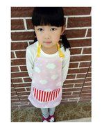 CRB Toddler Little Girls Boys Baking Bakware Cute Chef Baking Top Apron with Pocket (18 Months to 2T, Style #1) N7