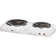 New BRENTWOOD TS-368 Electric Double Burner (White)