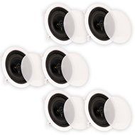 Theater Solutions CS6C In Ceiling 6.5&quot; Speakers Surround Sound Home Theater 3 Pair Pack 3CS6C