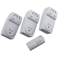 LED Concepts&reg; WRCO3 - 3 Remote Control Outlets With Wireless Remote - Battery Included