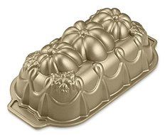 Nordic Ware Pumpkin Loaf Pan - Nonstick Cast Aluminum