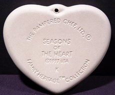 Pampered Chef Seasons of the Heart Cookie Mold 1997 N2