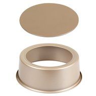 Yilove 6&quot; and 8&quot; Round Cake Pan with Removable Bottom (Champagne) N6