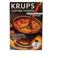 KRUPS 983 Natural White Paper Coffee Filters, 100-Count