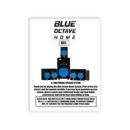 Blue Octave B51 Home Theater 5.1 Speaker System with Bluetooth Optical Input and 2 Extension Cables N3