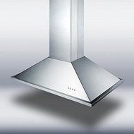 Summit SEIH1536CV3 36" 600 CFM Island Range Hood With Adjustable Chimney Height Aluminum Cassette Filters Two...