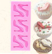 Fashionclubs Silicone 3D High Heel Chocolate Mold Candy Making Kit Fondant Shoe Molds N2