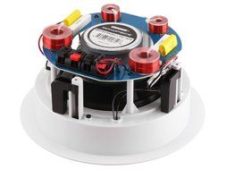 Monoprice 104619 Glass Composite 3-Way Dual Voice Coil In-Ceiling Speakers (Pair) N4