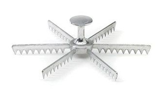 Royal Industries Pie Marker, Cast Aluminum, 10-Slice, Silver