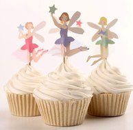 Yunko 48 Fairy Girls Dancers Fun Cupcake Decorative Toppers Cupcake Decorating Tools for Birthday Party N4