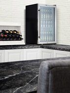 Summit SCR486L 19" Commercially Approved Beverage Center with 3.35 cu. ft. Capacity Digital Thermostat Factory...