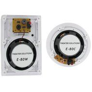 Theater Solutions TS-85 1250 Watt 5CH 8&quot; In-Wall/Ceiling Home Theater Speaker System N2