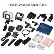 Egovo 64GB 4K Action Camera 16MP with Sony Sensor, UHD WIFI Waterproof Sports Video Cam 2-Inch (2 Batteries +... N4