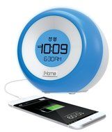 iHome Compact All in One Bluetooth Wireless Color-Changing Dual Alarm Clock Radio with Large Easy to Read Backlit...