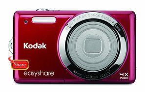 Kodak EasyShare M522 14 MP Digital Camera with 4x Optical Zoom and 2.7-Inch LCD - Red N4