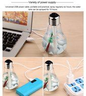 XDOBO Mini Cool Mist Humidifier with Bulb Shape,400ml Bulb Shape Colorful LED Night Lights Desktop Mist Humidifier... N7