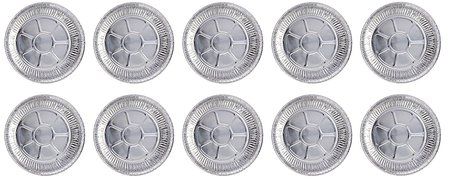 DOBI Pie Pans - Disposable Aluminum Foil Pie Plates, Standard Size - 9 x 1.25 Inches, Pack of 30. Favorite Pie... N5
