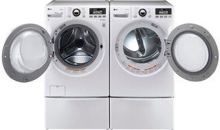 POWER PAIR SPECIAL-LG Turbo Series Ultra Large Capacity Laundry System with Steam Technology(WM3570HWA_DLGX3571W_WDP4W...