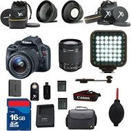 Canon Rebel SL1 DSLR Camera Body 18-55mm IS STM Standard Lens Premium Bundle with + Rechargeable LED Light + Great...
