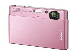 Sony Cybershot DSC-T77 10MP Digital Camera with 4x Optical Zoom with Super Steady Shot Image Stabilization (Pink) N9