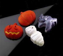 Silikomart Silicone Let's Celebrate Bakeware Multi Cake Pan, Halloween N24