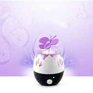 Ultrasonic Pansy Mute Air Room Humidifier Purifier (Purple)2.4ml N3