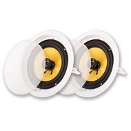 Acoustic Audio HD-6Pr 6.5-Inch Round 2 Way Kevlar Speakers (White) N8
