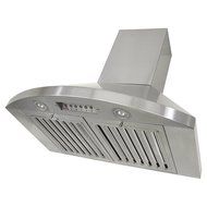 KOBE Range Hoods RA9236SQB-1 Wall Mount 750 CFM Stainless Steel with LED Lights, 36-Inch N2