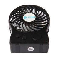 iKKEGOL Mini Portable Wireless Rechargeable Super Strong Wind Fluorescence Cooling Desk Fan - 3 Mode Wind Speed... N16