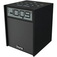 IHOME IBN180B Rubberized Dual Alarm Clock Radio with Bluetooth(R) &amp; USB (Black)