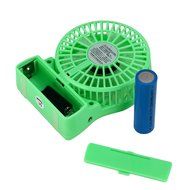 iKKEGOL Mini Portable Wireless Rechargeable Super Strong Wind Fluorescence Cooling Desk Fan - 3 Mode Wind Speed... N21