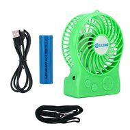 iKKEGOL Mini Portable Wireless Rechargeable Super Strong Wind Fluorescence Cooling Desk Fan - 3 Mode Wind Speed... N22