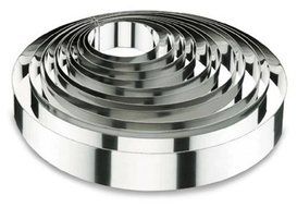 LACOR 68308 ROUND CAKE RING 8x3,5 CM. STNLS