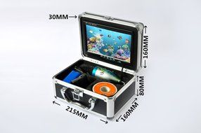 RioRand&reg; Professional Fish Finder Underwater Fishing Video Camera 15m 7" Color LCD Hd Monitor 700tvl, 12-led Hight-power... N5