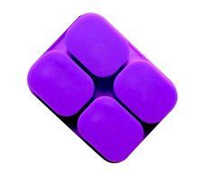 Hanperal 4 Cavity Silicone DIY Soap Mold Handmade Candle Mould Rectangular Mold with Angel Design N7