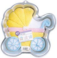 Wilton BABY BUGGY Cake Pan Party Shower; w/Insert carriage