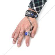 Anime Black Butler Kuroshitsuji Sapphire Ring Bracelet Cosplay Unisex For Fan