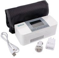 P&amp;R Portable Insulin Cooler 2-8&deg;C Refrigerated USB Small Box Drug Reefer Car refrigerator N4
