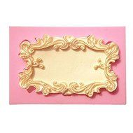 HT BAKEWARE | Classical Frame with Lovely Flower Border Silicone Mold N2