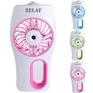 ZELAF 2nd Generation iFan&trade; Mini USB Handheld Misting Fan with Personal Cooling Spray Mist Humidifier and Built-in... N6