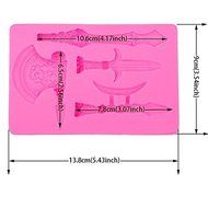 HT BAKEWARE | Sword and Axe Silicone Mold N4